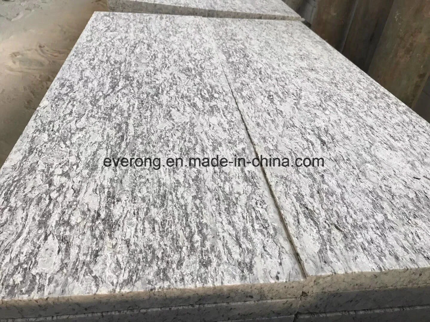 Polished Spray Seawave White Granite, White Mist Granite Slab for Wall/Flooring/Countertop