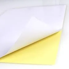 Water Glue or Hot Glue 140g Yellow Base Coating 25c Pet Self-Adhesive Paper