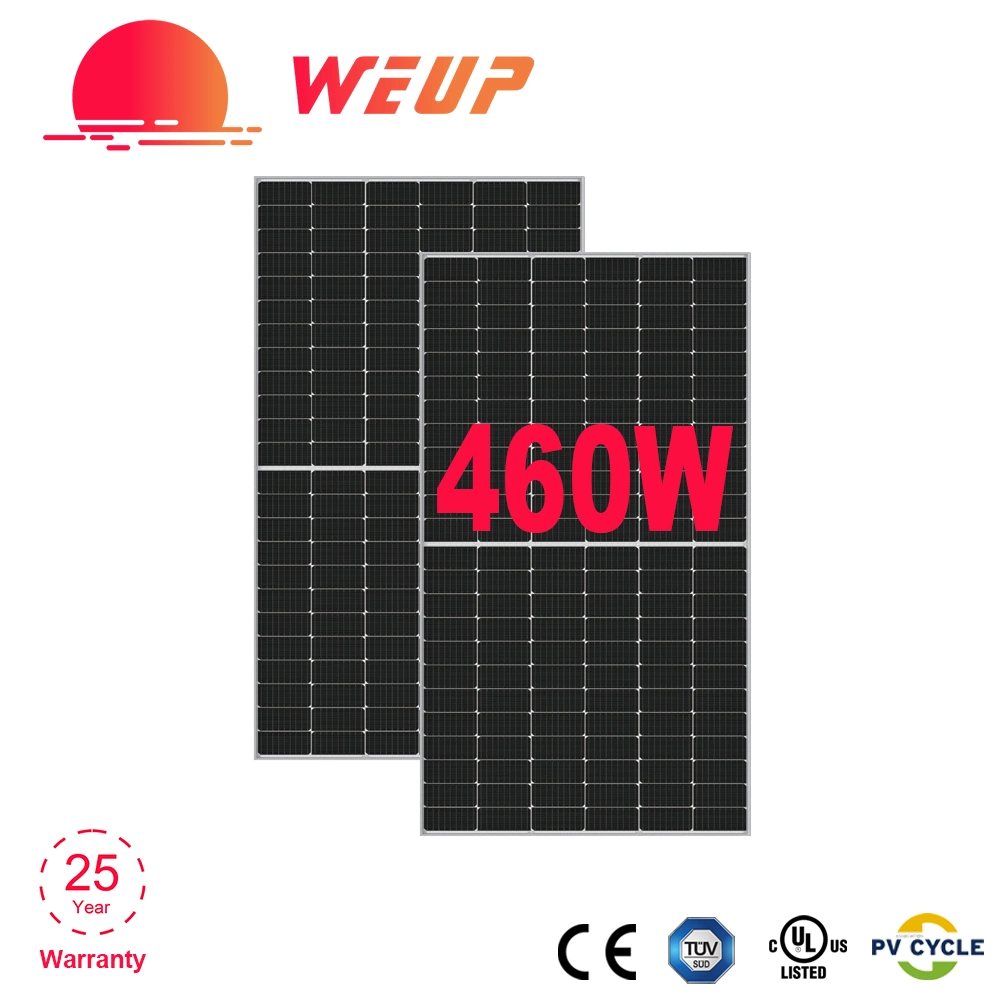 Alimentation solaire PV à demi-cellule monofaciale PERC 460 W Weup Module de panneau
