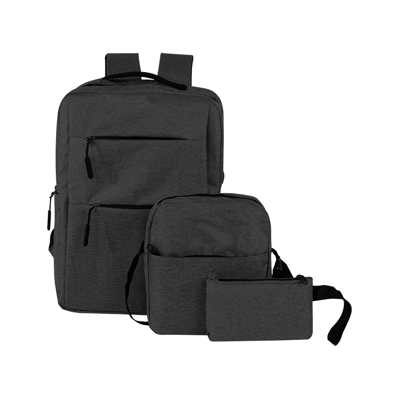 ISO BSCI Factory Wholesale/Supplier Customized Waterproof Polyester Business Laptop Bags Set Nylon 3 PCS Set Business Laptop Backpacks