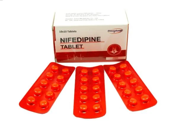 Nifedipin Tablet 20mg Western Medicine GMP