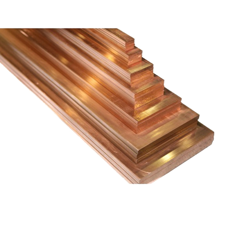 Copper Bars C12200 C1100 Copper Flat Rod 8mm 99.99% Pure Flat Bar