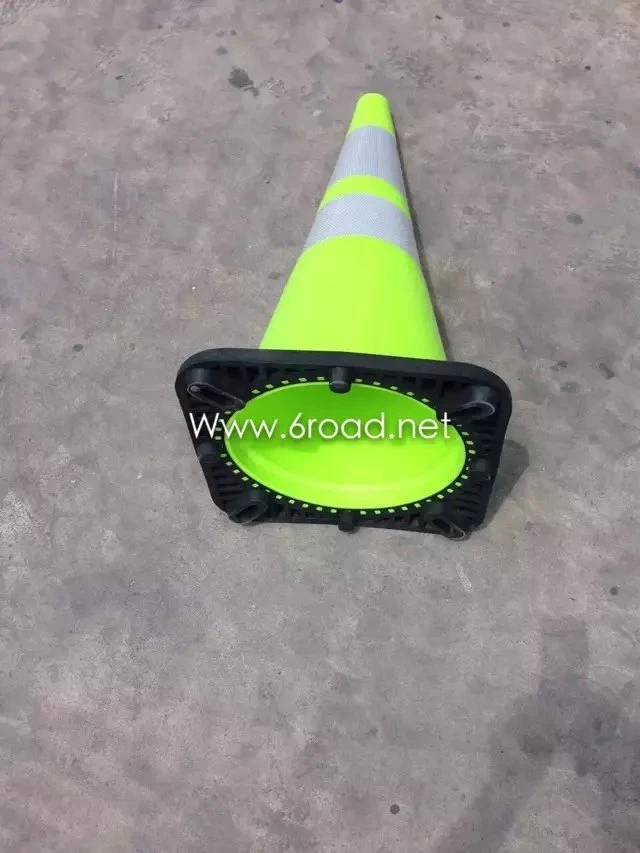 Fluorescent Yellow Green PVC Road Cone