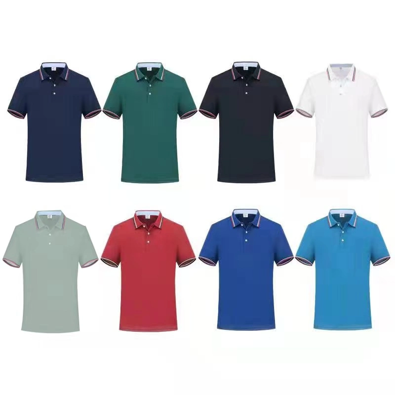 Polo Tshirt Men Shirt Double Stripe on Collar & Sleeve