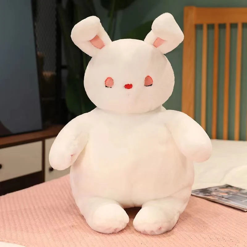 Mignon petit lapin blanc Poupée Poupée de lapin un jouet en peluche Cartoon Ragdoll cadeau d'anniversaire de jour pour enfants