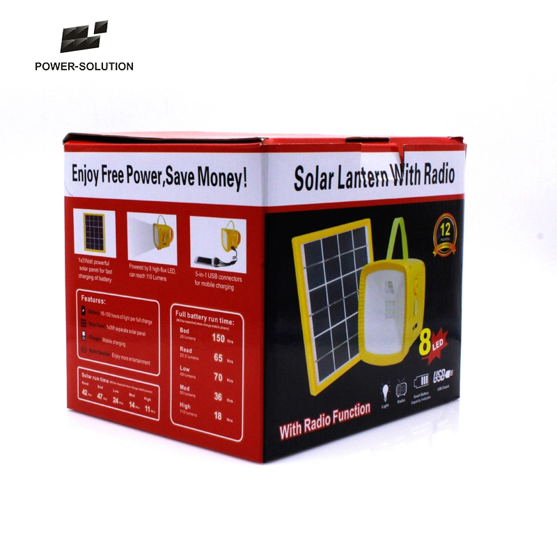 Stock Ready Solar Lantern with Radio for Japan Emergency Light