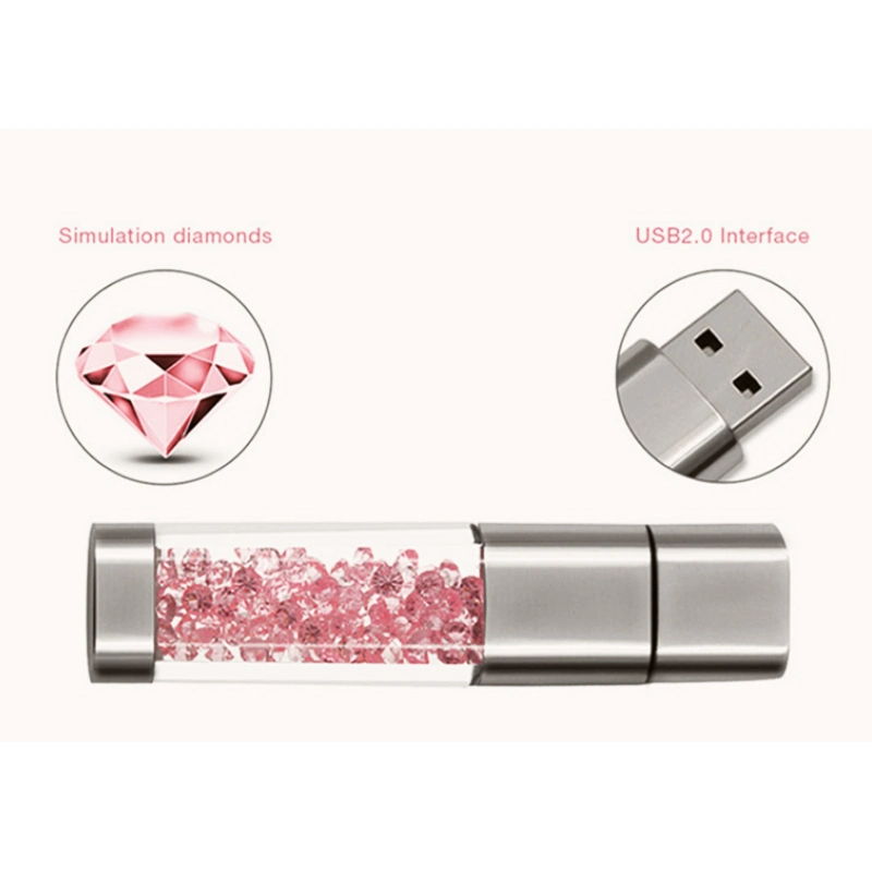 Personnalisez la clé USB en cristal, la carte mémoire USB en vente chaude.