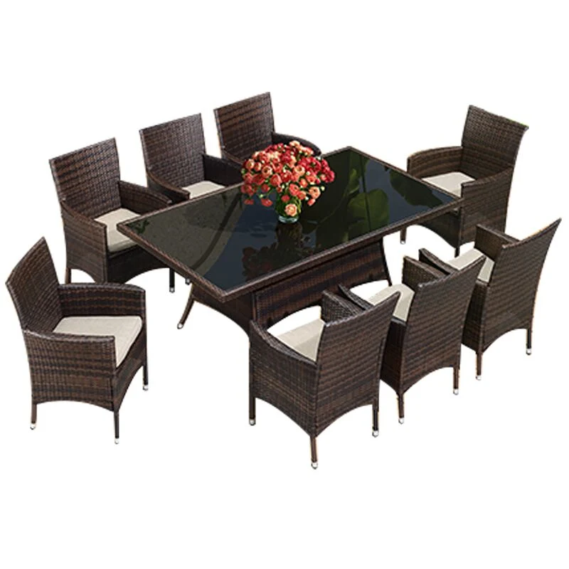 Outside Patio Garden PE Rattan Aluminum Frame or Iron Frame Furniture