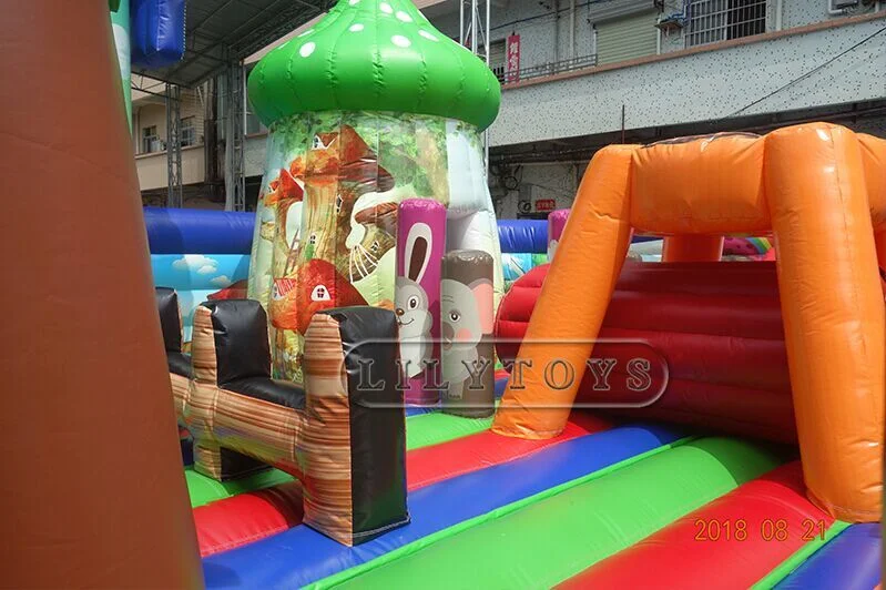 Wonderful Newest Colorful Fun Park, Trampoline Kids Big Playground, Mushroom