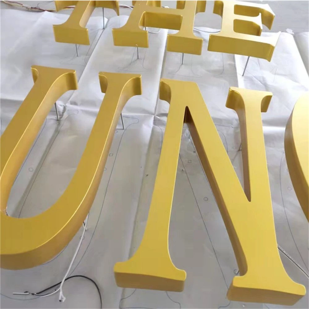 Customized Channel LED Letters Lights House Number Backlit Stainless Steel Lighting 3D Letter LED Sign