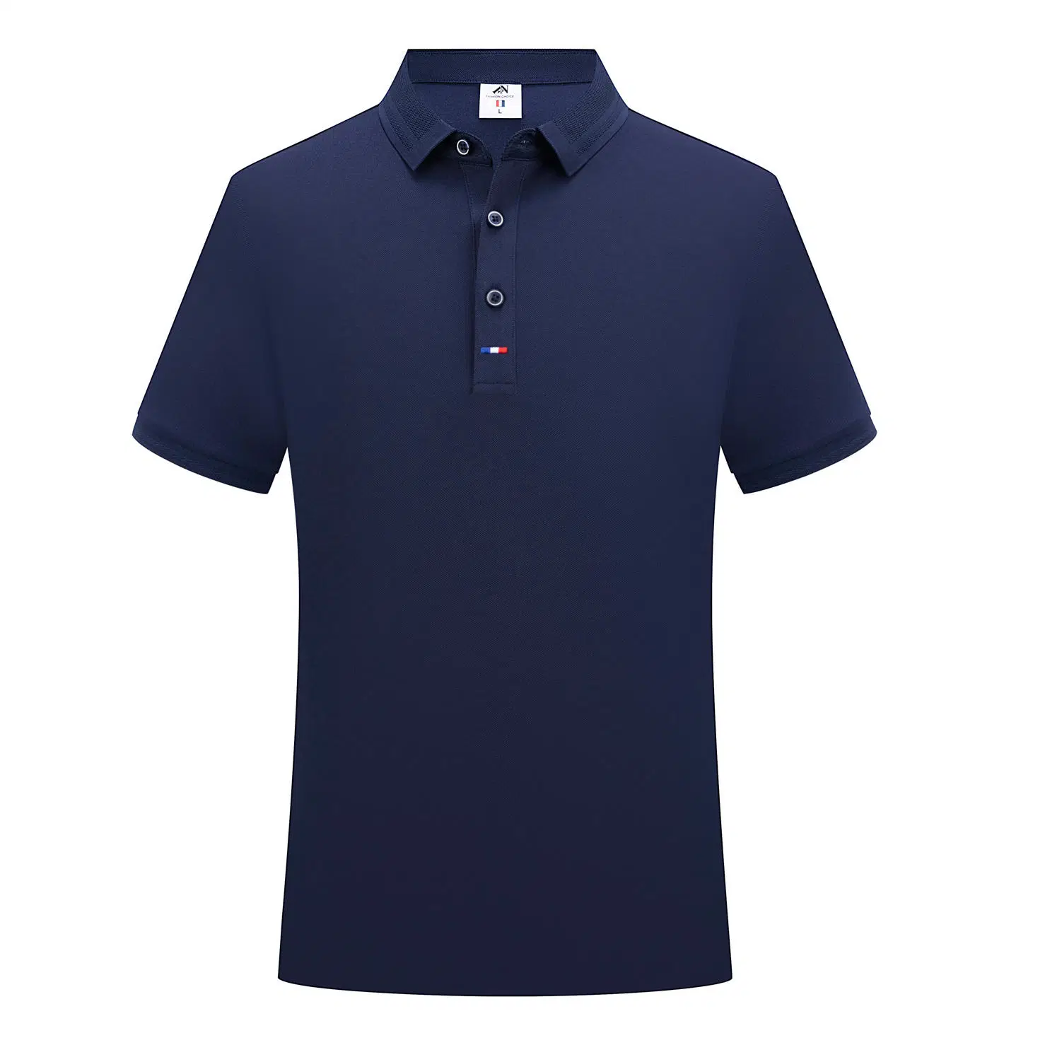 Personalisierter Casual Slim Fit Kragen Hemden Work Team T-Polo Hemden