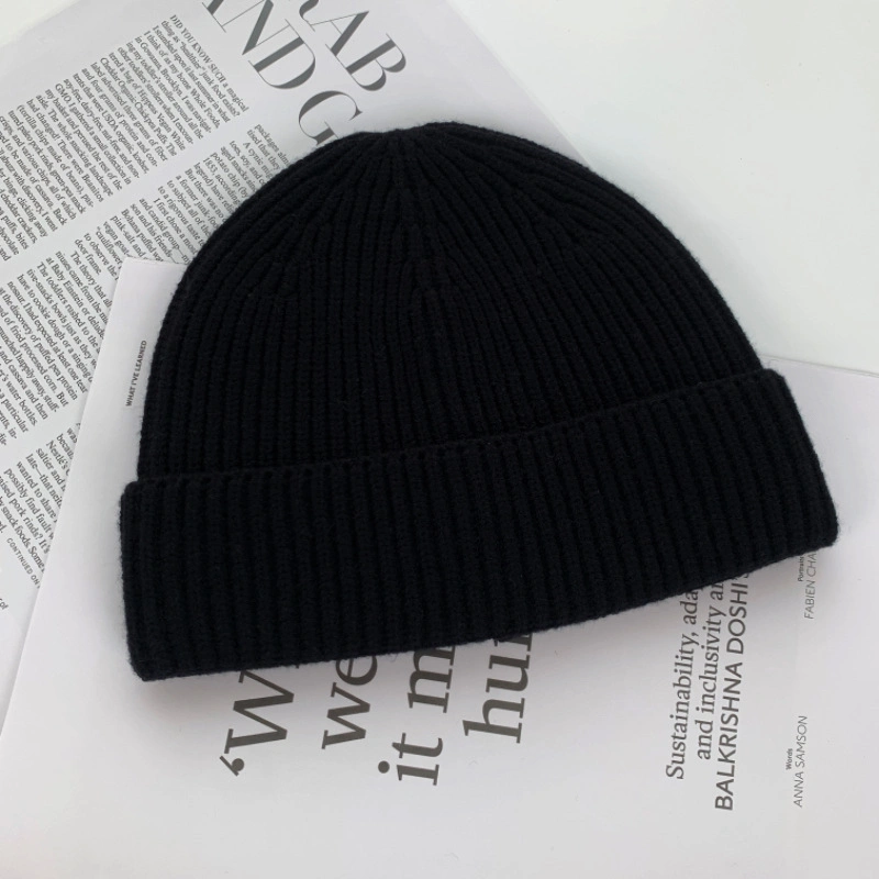 Men Women Unisex Warm Plain Solid Winter Knit Beanie Cap