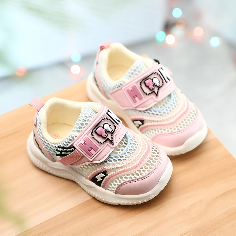 Breathable Mesh Baby Shoes 2021 New Spring/Summer Girls&prime; Shoes and Boys&prime; Soft-Soled Toddler Shoes