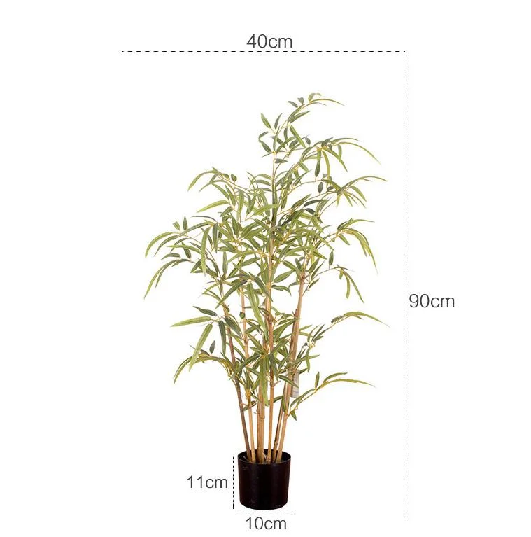 Wholesale/Supplier Outdoor Artificial Bamboo Green Artificial Bamboo Plant for Decoration