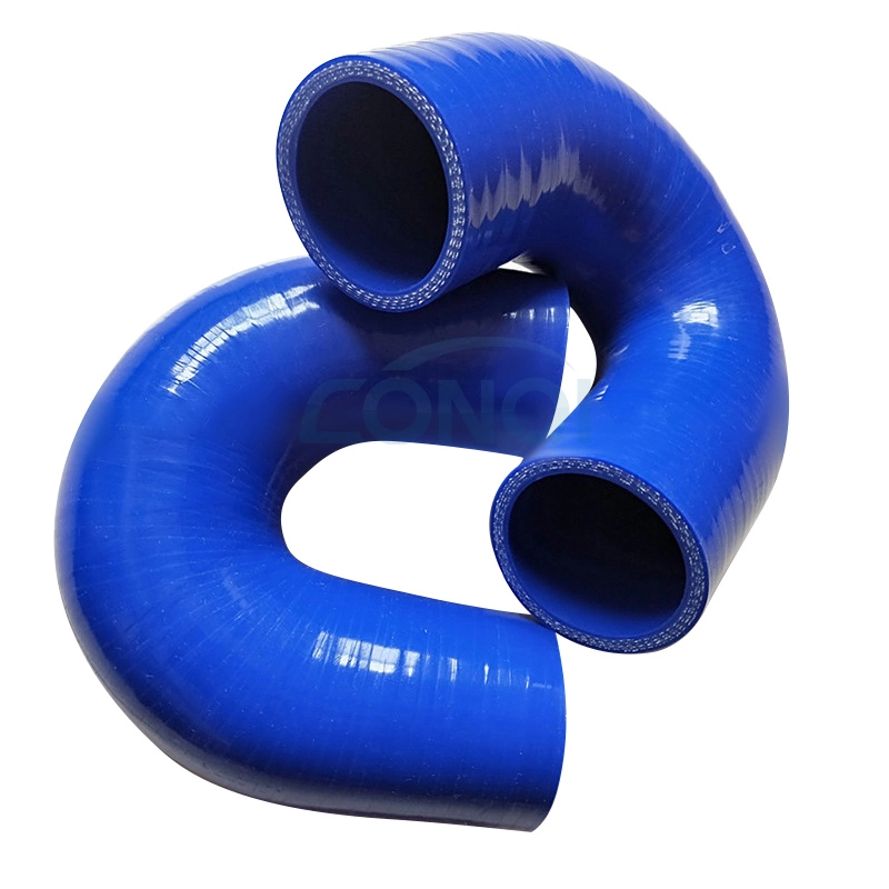 Custom Label 180 Degree Elbow U Shape Rubber Hose Silicone Hose