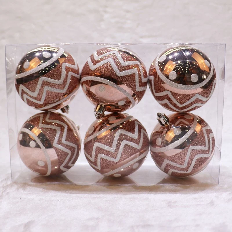 Yiwu Shuangyuan BSCI Certificated Hand Painted Christmas Plastic Ball