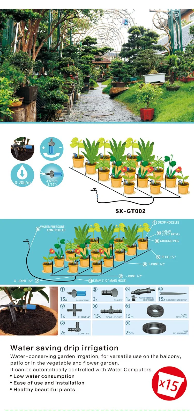 Support Other &amp; Seesa Greenhouse Price Watering Drip Irrigation System
