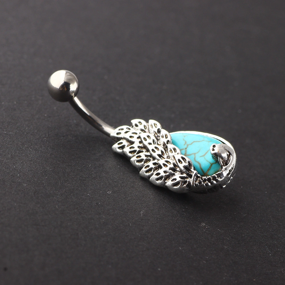 Hot Sale of Peacocks Stainless Steel Belly Button Rings Belly Piercing