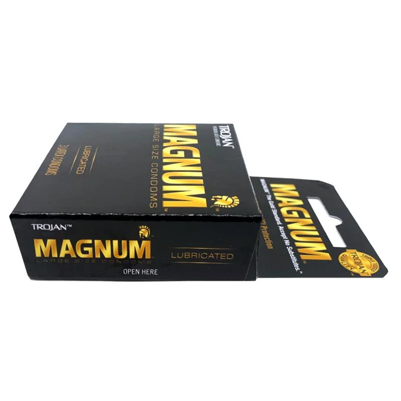 Trojan Magnum condones de látex de gran tamaño lubricados, disfrute cada noche con su Lover, depósito especial para mayor seguridad