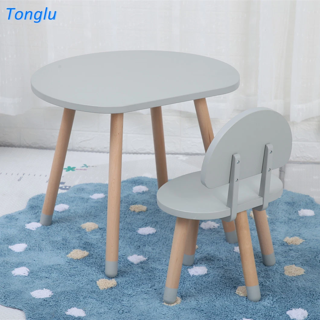 Wooden Table and Chair for Kids Children Homework Writing Table Set