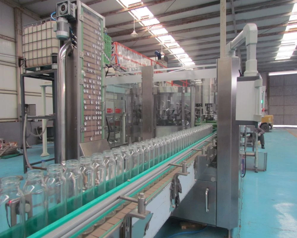 12000bph Turnkey Project 3in1 Glass Bottle Juice Production Line