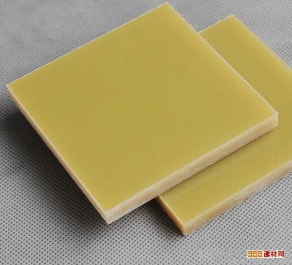 Yellow Color Grade a Epoxy Resin Fiberglass Cloth Sheet Material