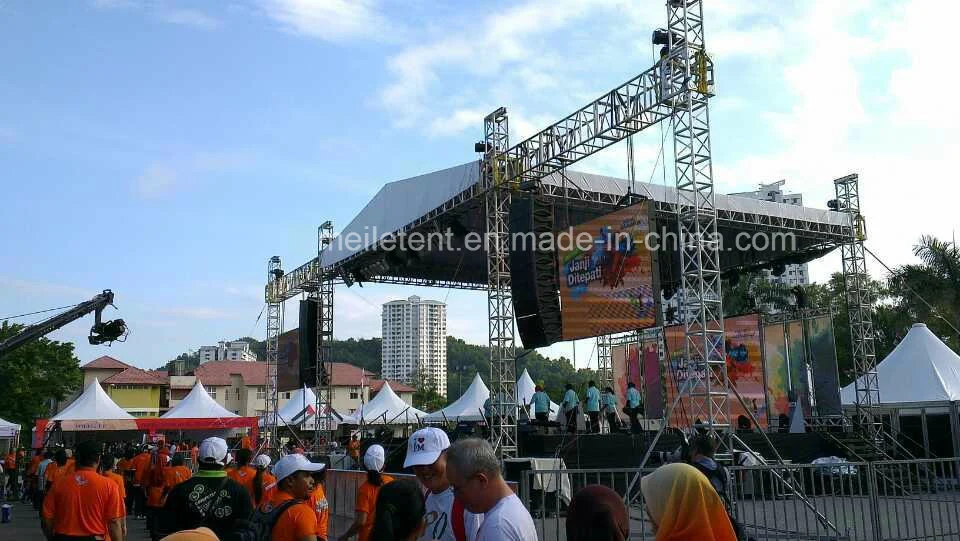 18x10x9m de altura de la armadura de la iluminación de aluminio de gran concierto de la armadura de techo