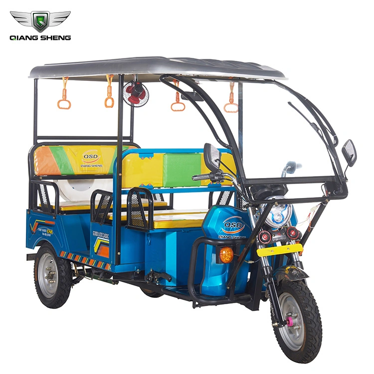 Green Power Electric Tricycle Rickshaw for Passenger Three Wheels E Trike Adults Use Cheap Price