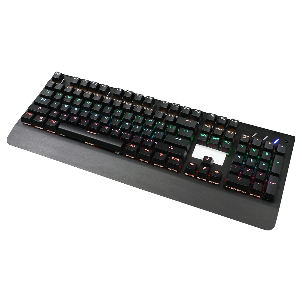 Hot Sale OEM Waterproof Ergonomic RGB Multimedia Game USB Wired Mechanical Keyboard