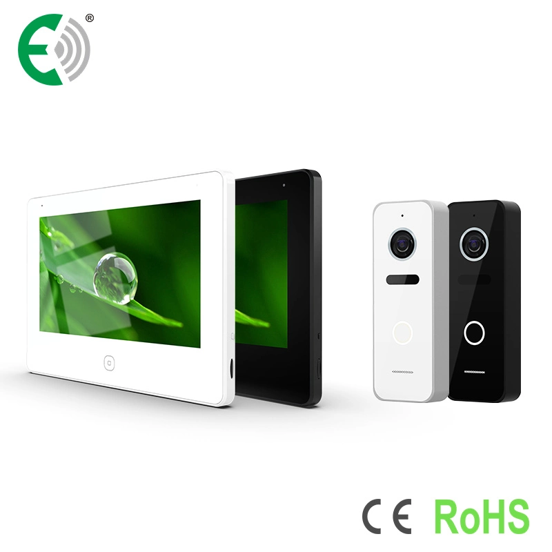 4-Wire 1080P 7" Home Security Video Doorphone with Touch Screen