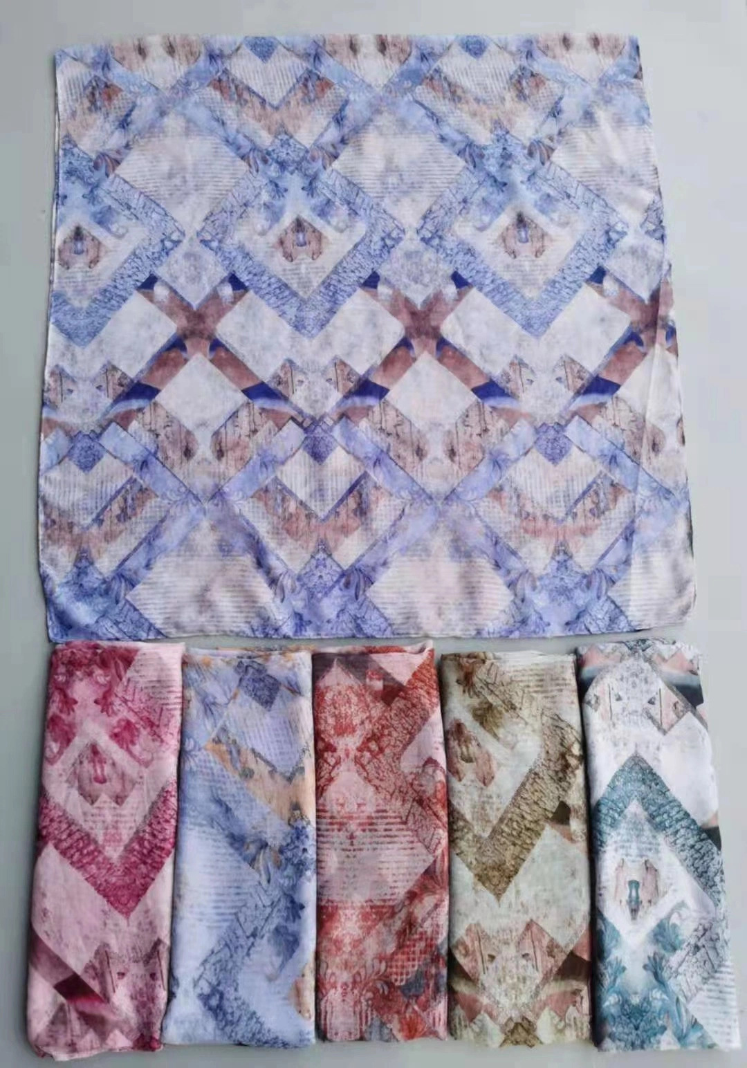 Casual Scarf Square 90*90 100% Cotton Scarf