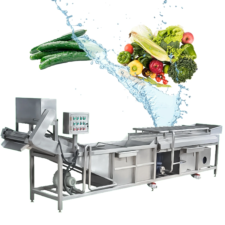 Industry Automatic Bubble Washer Fruit/ Vegetable Washer Washing Machine Line with Bubble