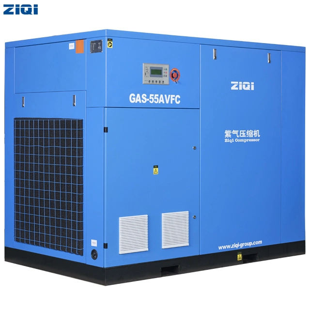 Industrial Compressor Heavy Duty VSD Stationary AC Power Electric Air Cooled Directly Driven Rotary Screw Gas Air Compressors Pump with Germany Ghh Rand Air End