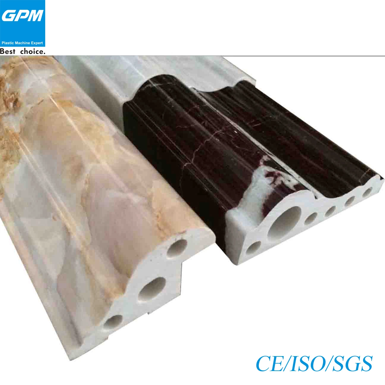 El PVC imitación de placa de mármol de la línea de extrusión