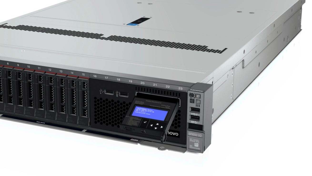 L ENOVO ThinkSystem SR650 V2 Server in Tel Xeon Silber 4314 16c 135W 2,4GHz 8SFF/16GB/1TB/930-8i/750W 2U Rack-Server