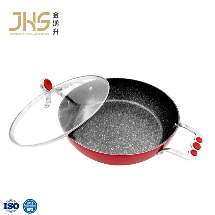 أدوات المطبخ طبخ أحمر Nonstick طبخ مجموعة Casserole Fryingpan Non Stick أدوات الطهي