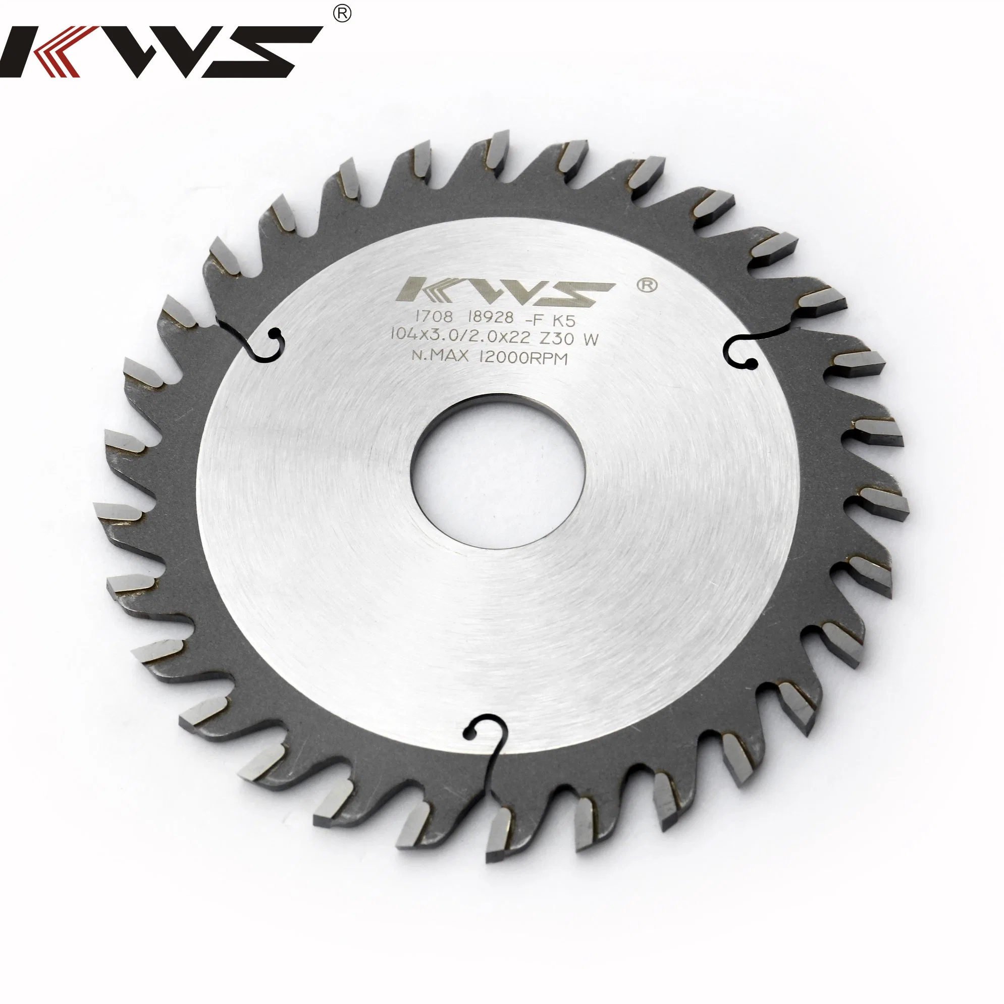 New Product Kws Tct Carbide Circular Single Conical Scoring Saw Blade Wood Cutting Woodworking Tool