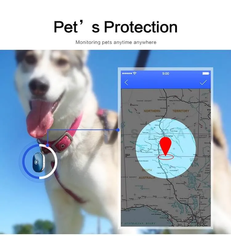 Hot Selling IP67 Waterproof 2G GSM Security Cats Dog Puppies Pets GPS Tracker with GEO-Fence Alarm Alert PM01