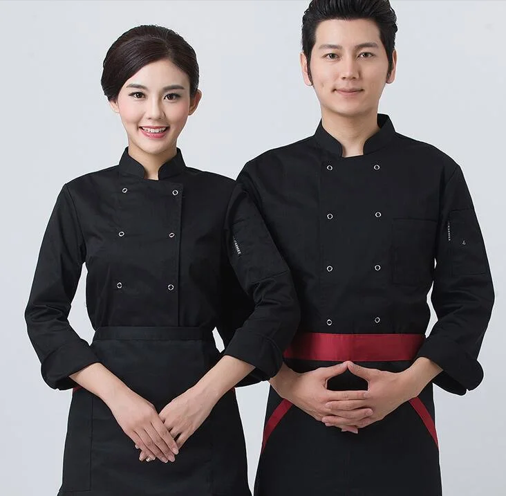 Long Sleeve Short Sleeve OEM Customized Hotel Restaurant Chef Jacket Clothing Coat Factory Supply Kitchen Chef Uniforms