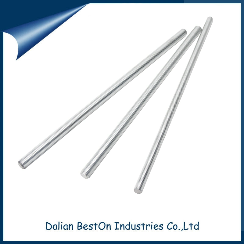 Dalian Beston China ISO ANSI DIN975 HDG ASTM Standard Yellow Zinc Plated Carbon Steel Threaded Bar Suppliers Wholesale Custom M6 M12 Full Thread Threaded Rods