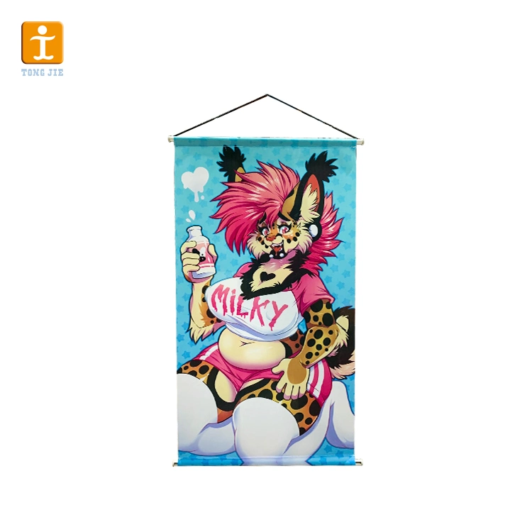 Hot Sale Polyester Wall Hanging up Banner for Home Decoration