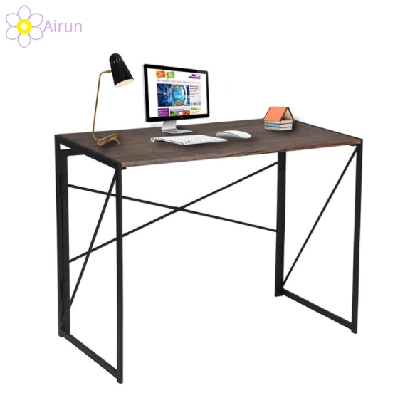 Industrial Style Wood Surface Iron Frame Computer Desk Home Office Furniture Writing Desk