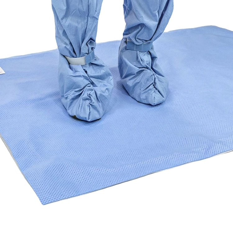 Super absorbente SMS+PE laminada de tejido no tejido cortinas quirúrgico