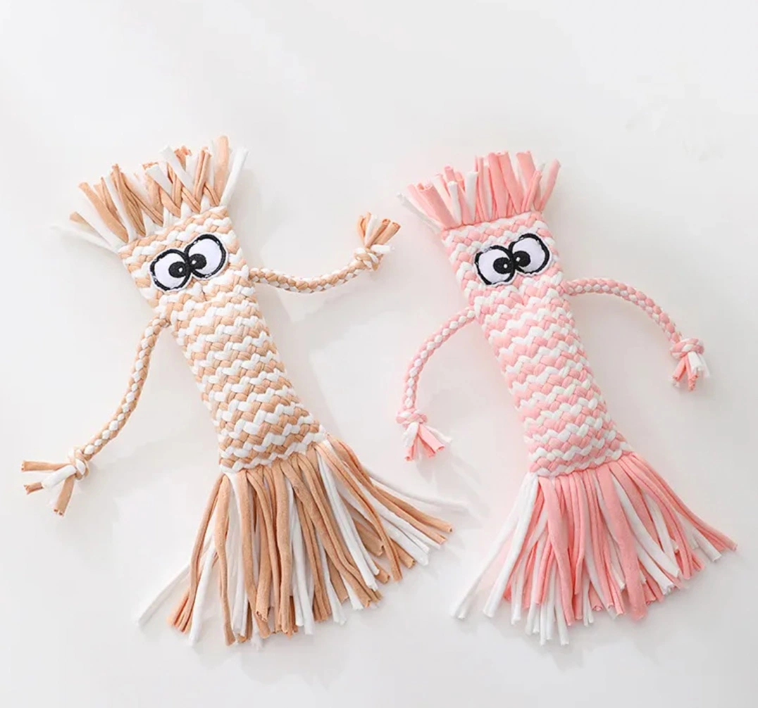 New Arrival in Stock Knitting Rope Toy Squeaky Dog Toy Pet Product