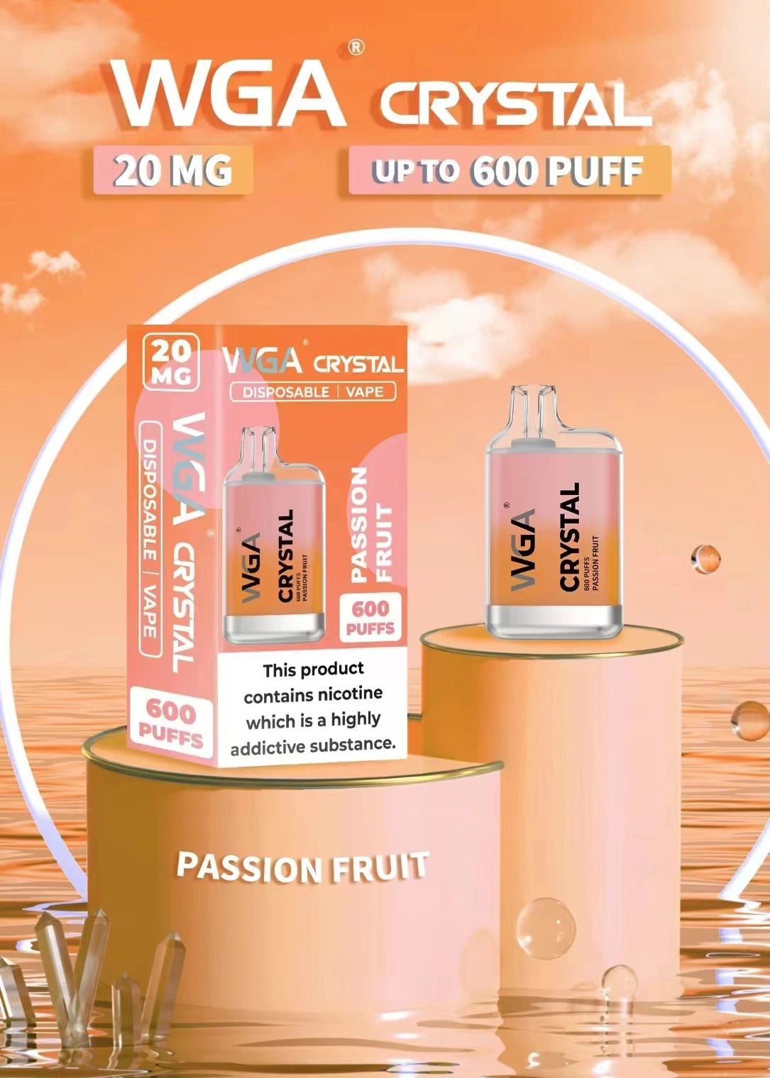 WGA Vape flow Disposable Vape Bape Bm600 Puff Pod التبخير القابل للاستخدام مرة واحدة السجائر الداخلية E الجملة قلم القرد Ske Crystal قابل للاستخدام مرة أخرى