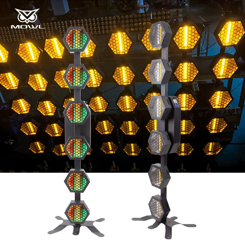 6X50W LED Pixel Flash Line Vertical Retro Light DJ Disco Party Concert Effect Lights Bar Stage Lighting