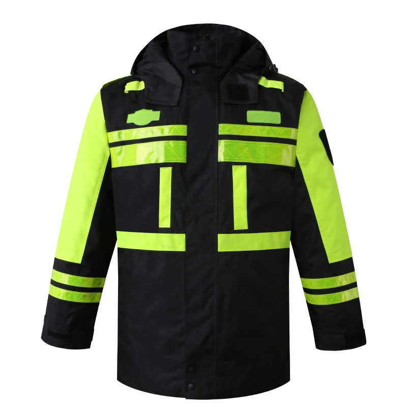 Reflector Jackets Reflective Road Winter Safety Jackets for Construction with Multiple Pockets