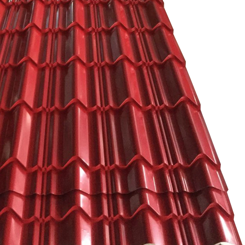 PVC Film Laminated Corrugated Galvanized Zinc Coated Color Coated Steel Sheet