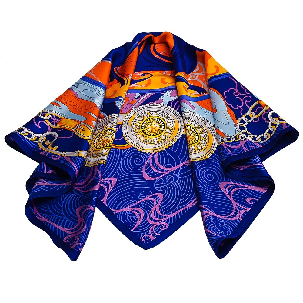 Reine Mulberry Seide Quadratischen Schal Frauen Neckentuch Kopftuch Geschenk Verpackt