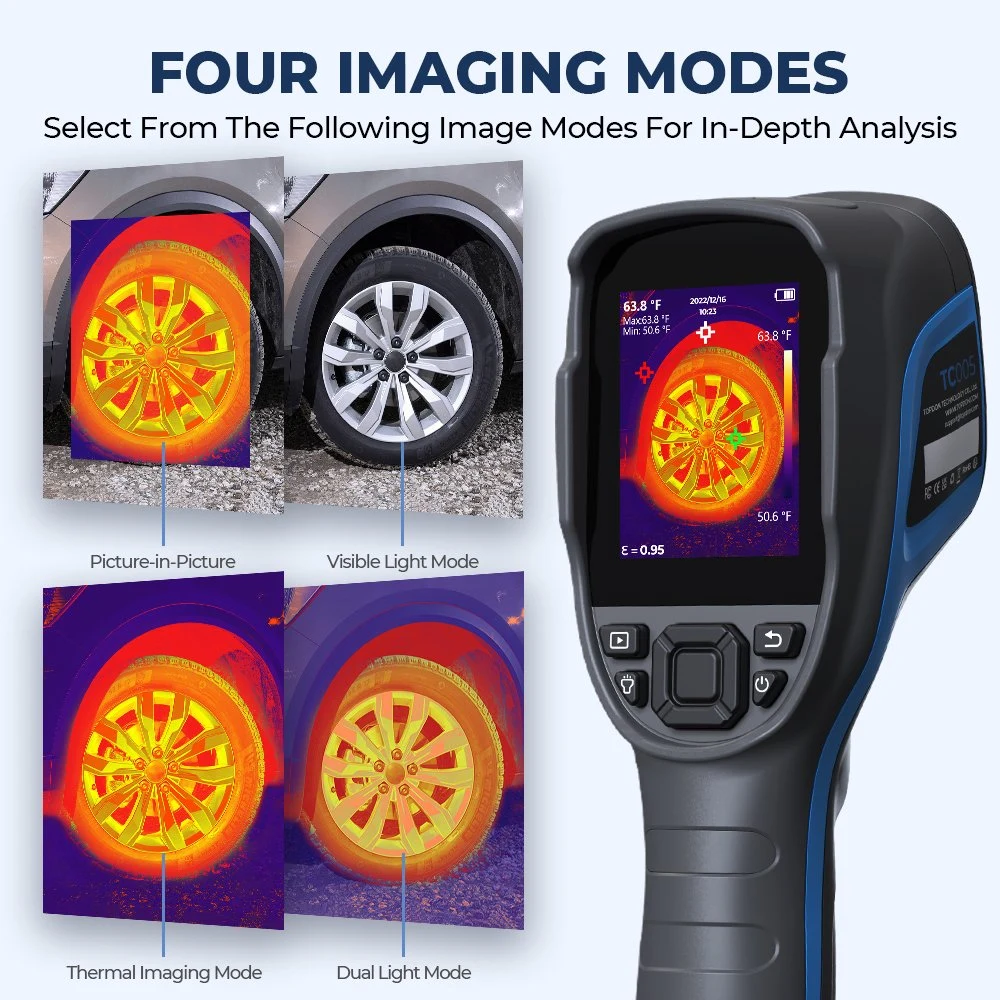 Topdon EU UK De USA Australia Stock Tc005 Portable Mobile Smart 256*192 High Resolution Accuracy Handheld Android Car IR Infrared Thermal Imaging Camera Imager